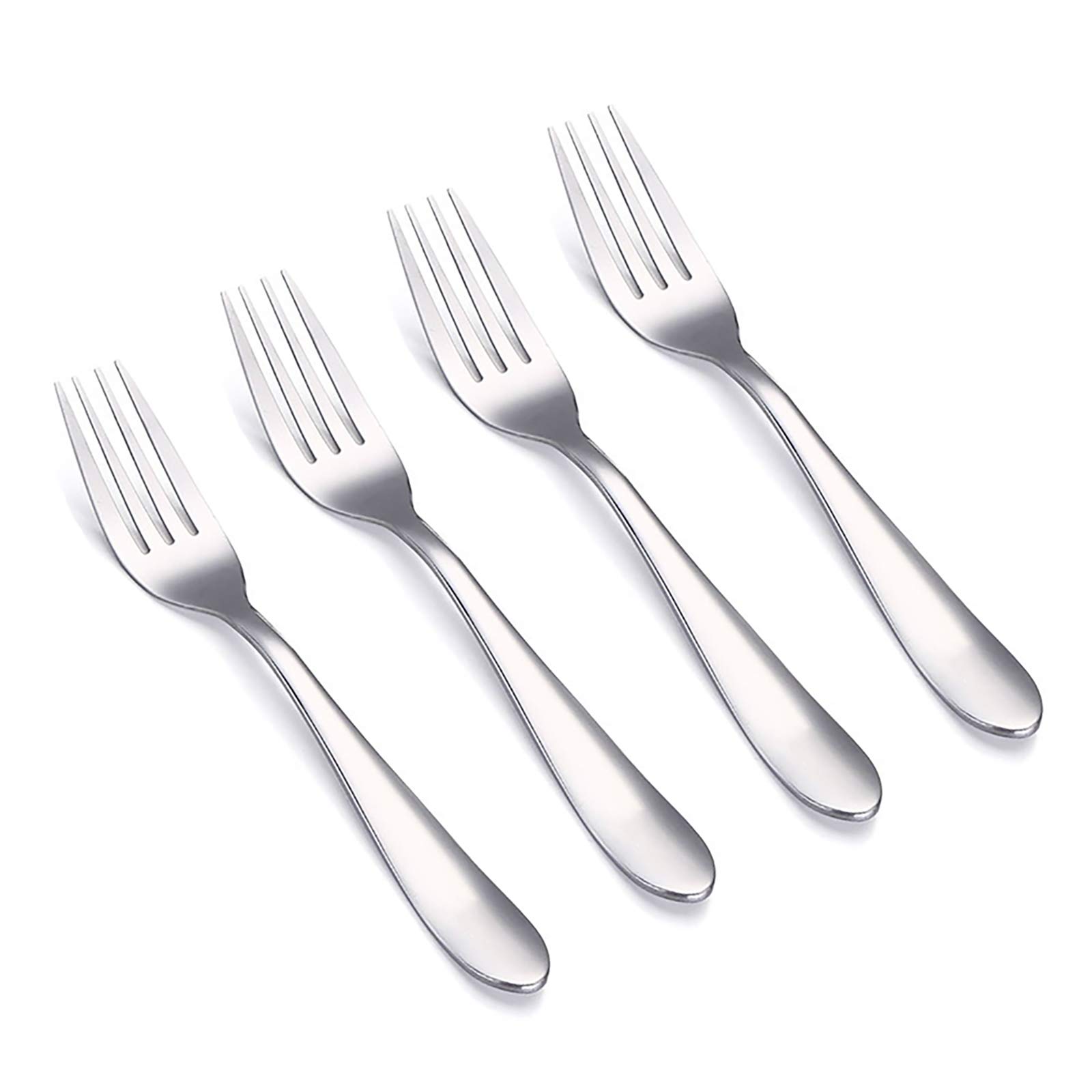 VANRA 4-Piece Stainless Steel Kids Forks Set - 5.7 Inch Children's Dinner Silverware Cutlery - Perfect for Toddler Meals, School Lunches & Family Dining (4 Forks)