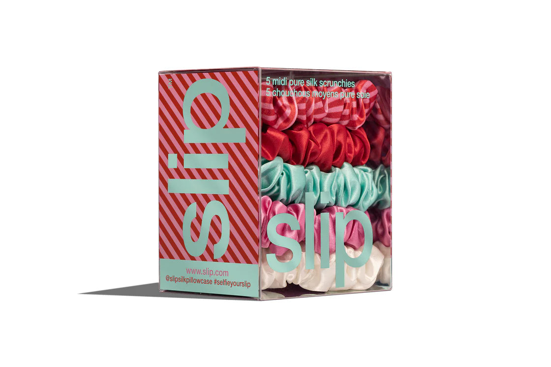 Gelati Midi Scrunchies - Soft Stretchy Hair Ties for Women & Girls - Perfect for Ponytails, Buns & Everyday Hair Styling