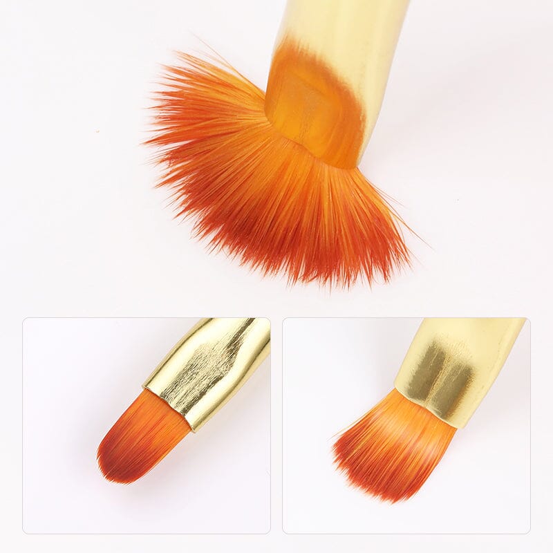 3pcs Double Head UV Gel Nail Brushes for Professional Nail Art - Perfect for Salon, Home Manicure & DIY Gel Polish Application