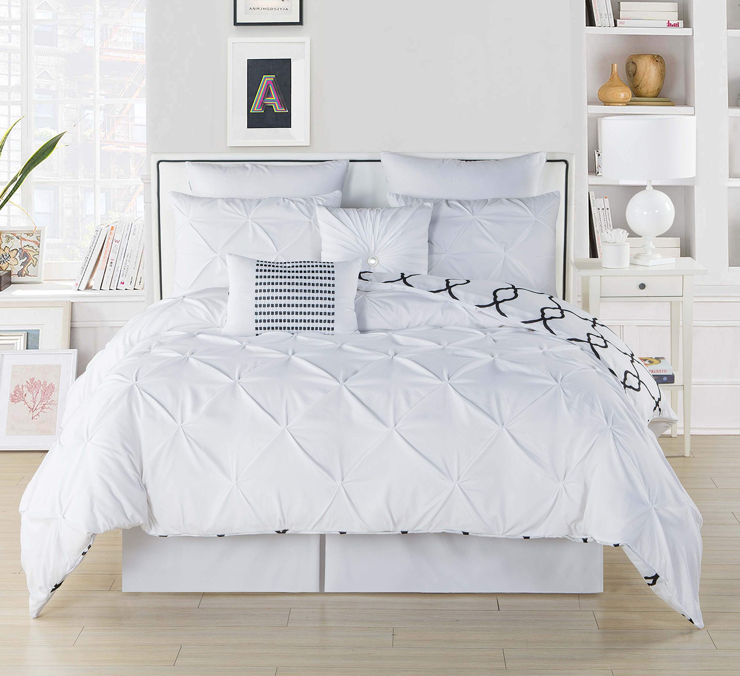 Duck River Textile Easy Comforter Set - Soft White Bedding for Ultimate Comfort | Perfect for Master Bedroom, Guest Room & Dorm