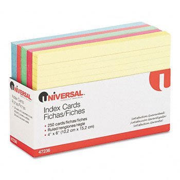 Eco-Friendly Recycled 4x6 Ruled Index Cards - Pack of 20, Universal for Study Notes, Flashcards & Office Organization (AST RTA7001-09) - Perfect for Students, Teachers & Professionals