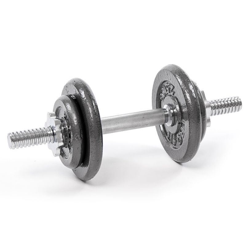 Profit 10kg/22lb DK 4126 Cast Iron Dumbbell Set - Home Gym Equipment for Strength Training & Weightlifting