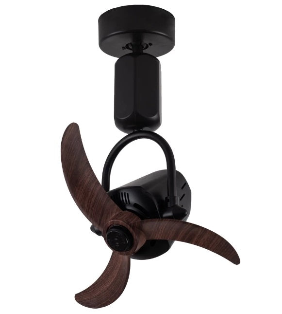 Fanco Vino 18 DC Wall Mounted Corner Fan with Remote Control - Quiet Energy Efficient Cooling for Bedroom, Living Room & Office Spaces
