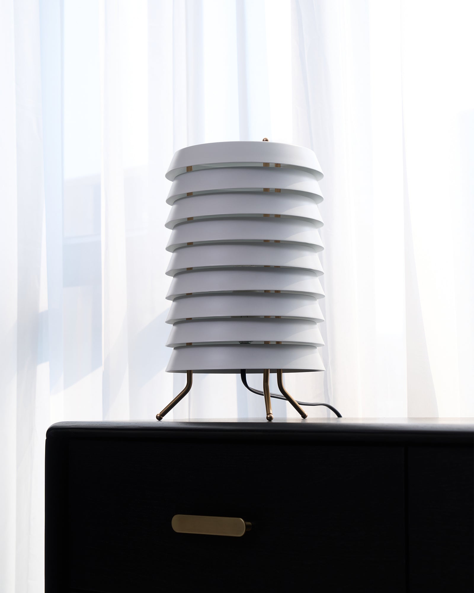 Baltic Tower Table Lamp - Modern LED Desk Light for Home Office, Bedroom & Living Room - Stylish Nightstand Lighting for Reading & Decor
