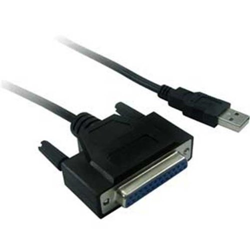 USB to Parallel Printer Adapter Cable (DB25-F) - Connect Legacy Printers to Modern Computers for Home & Office Use