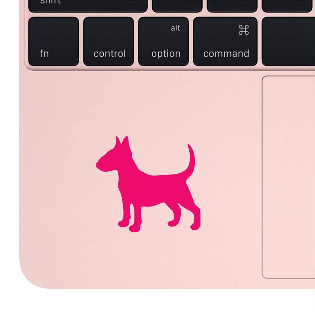 Premium Waterproof Vinyl Decal Stickers - Bull Terrier Silhouette (Pink, Set of 2) for Laptop, Phone, Helmet, Car Window, Bumper, Mug, Cup, Door & Wall Decor | Durable Adhesive for Indoor & Outdoor Use