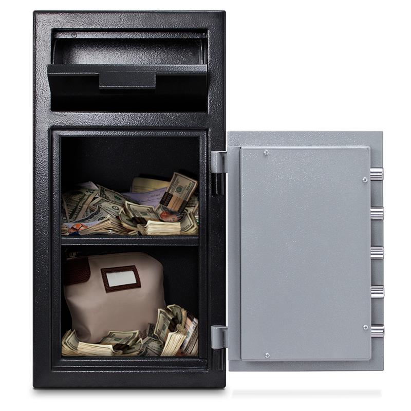 Mesa MFL2714E Electronic Lock Depository Safe - Secure Cash & Valuables for Home, Office & Retail Stores