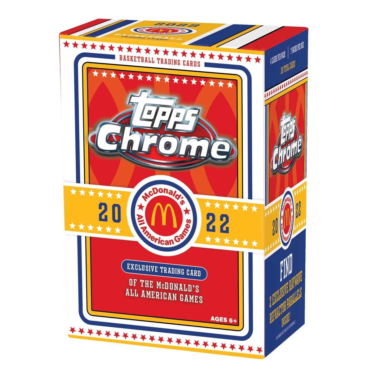 2022 Topps Chrome McDonald's All American Basketball Blaster Box - Collectible Trading Cards for NBA Fans - Perfect for Gifts, Collecting, and Game Room Decor