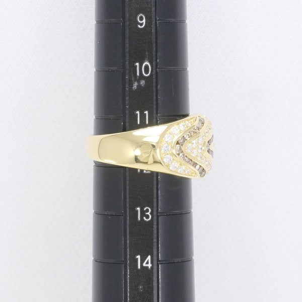 18K Yellow Gold Brown Diamond Ring for Women - Elegant & Unique Engagement, Wedding, Anniversary Gift - Perfect for Special Occasions & Everyday Luxury