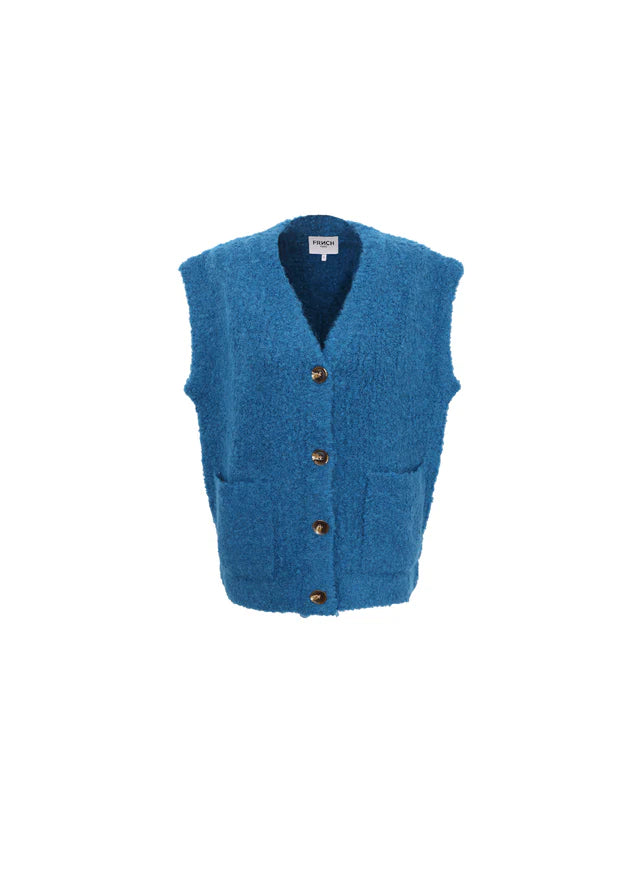Magaly Gilet Vest for Women - Petrol Blue Puffer Jacket | Lightweight Warm Winter Coat for Outdoor Activities & Casual Wear