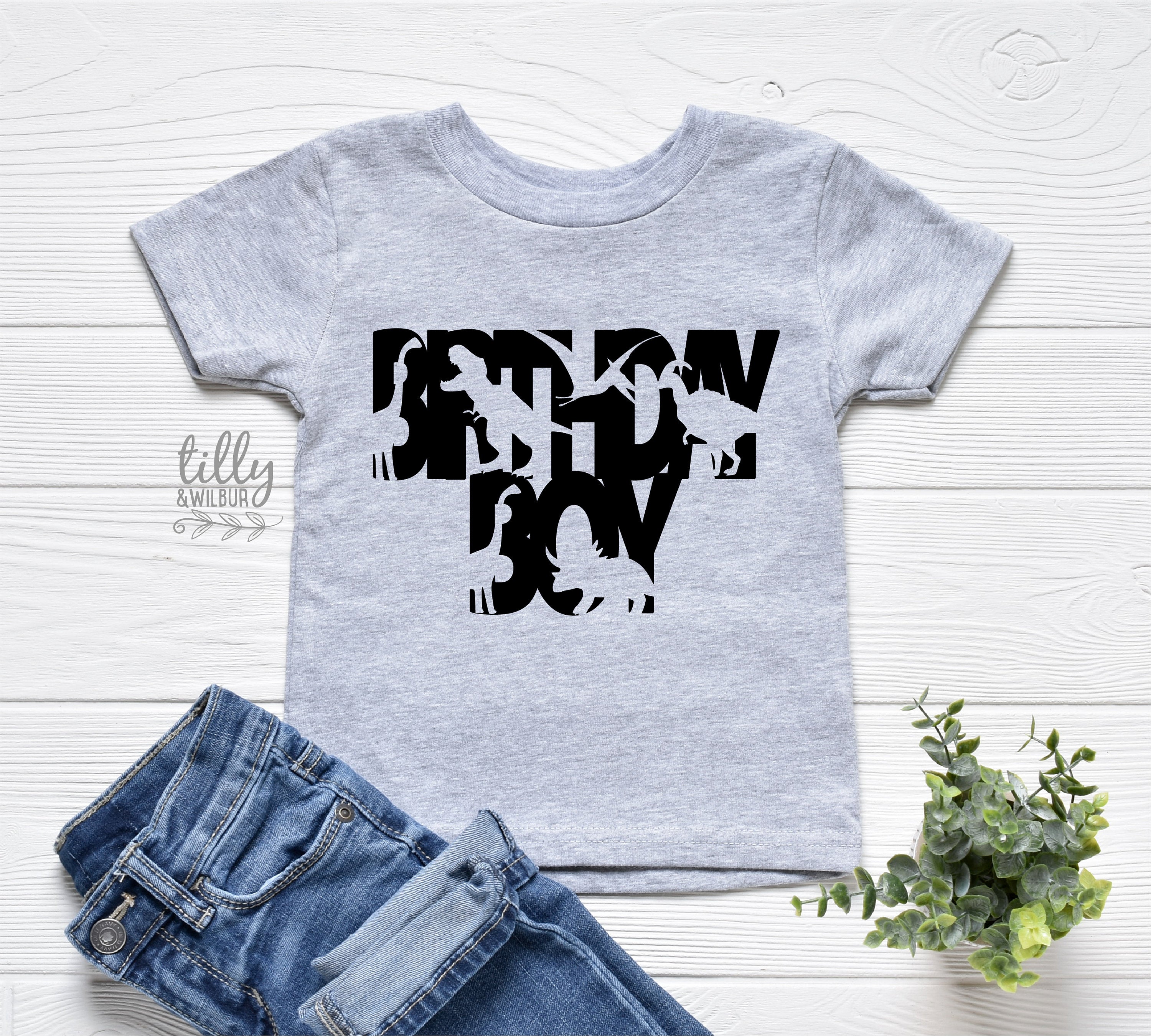 Dinosaur Birthday T-Shirt for Boys - Fun Dino Graphic Tee for Kids Birthday Party & Casual Wear