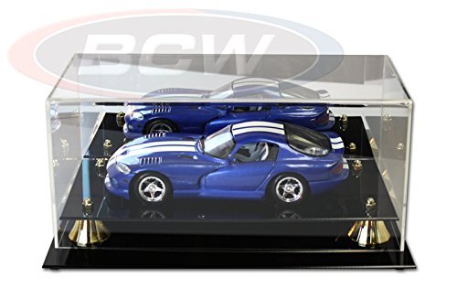 BCW 1:18 Scale Acrylic Car Display Case with Mirror Base - Perfect for Diecast Model Showcase & Collectible Car Protection