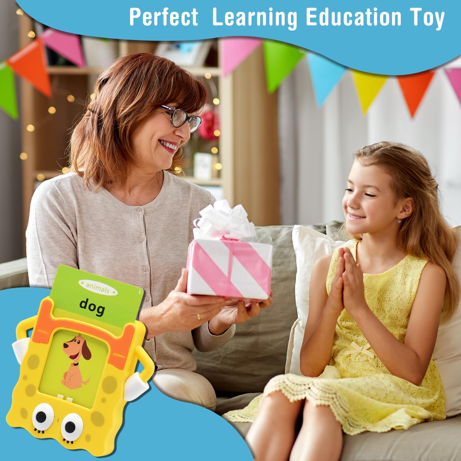 Talking Flash Cards for Toddlers 1-6 Years Old - 224 Sight Words Speech Therapy & Montessori Learning Toys - Educational Gifts for Kids - Autism Sensory Toys for Children | Perfect for Early Childhood Development, Homeschooling & Special Needs Education