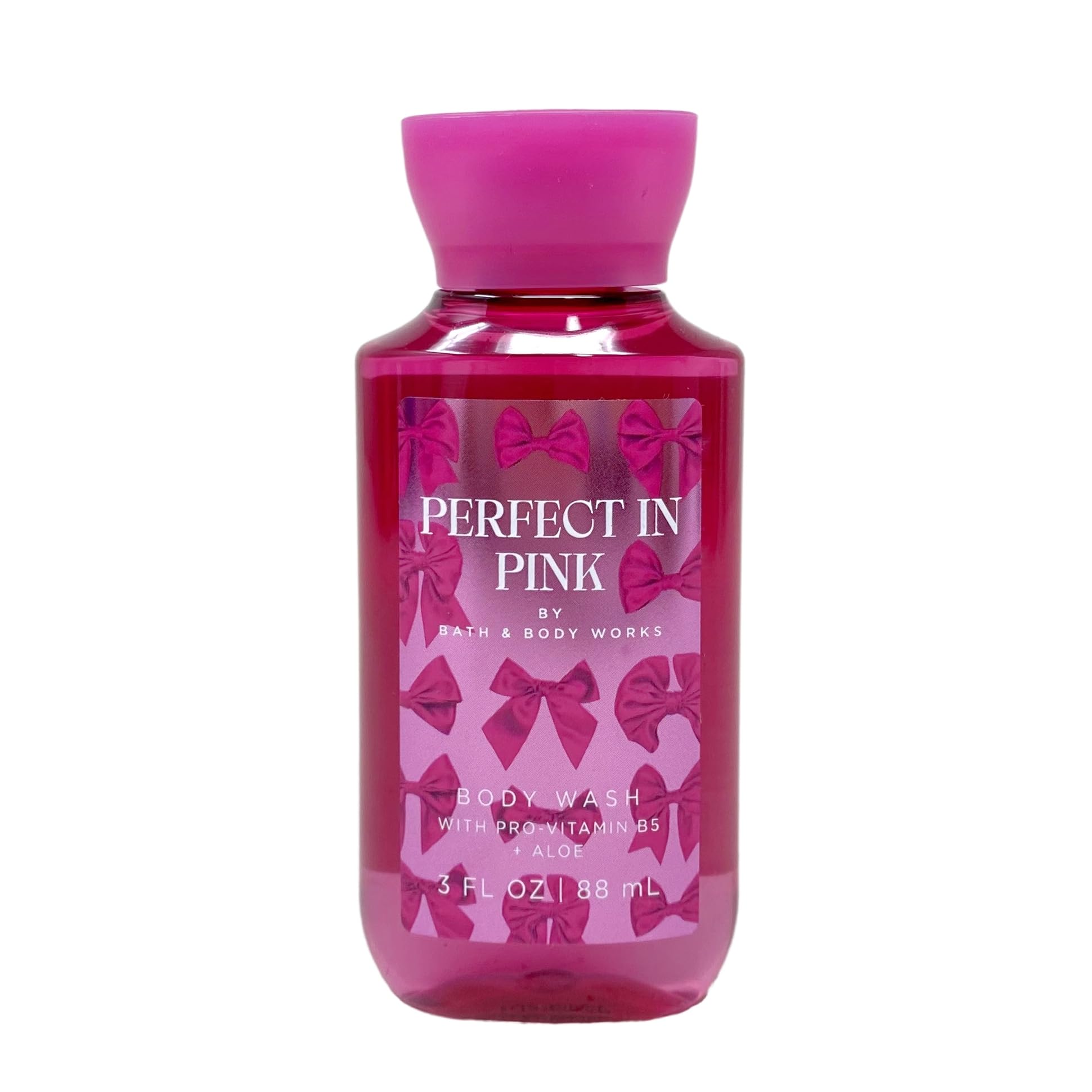 Bath & Body Works Perfect In Pink Mini Body Cream & Body Wash Travel Set with Free Himalayan Salt Soap Sample - Moisturizing & Refreshing for On-The-Go Skincare