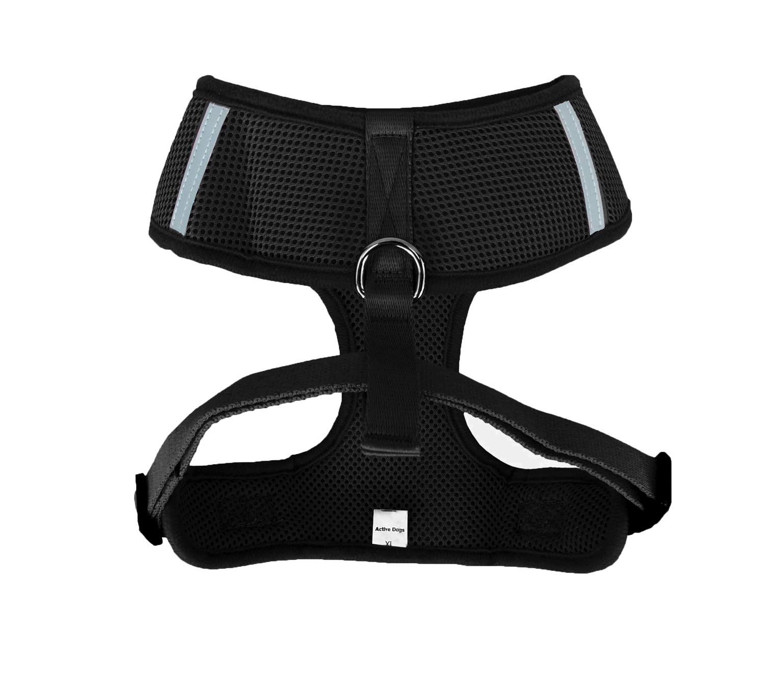 Adjustable No-Pull Dog Harness with Reflective & Breathable Design - Front Clip Pet Vest for Small, Medium & Large Dogs (X-Small, Black) - Perfect for Walking, Running & Outdoor Adventures