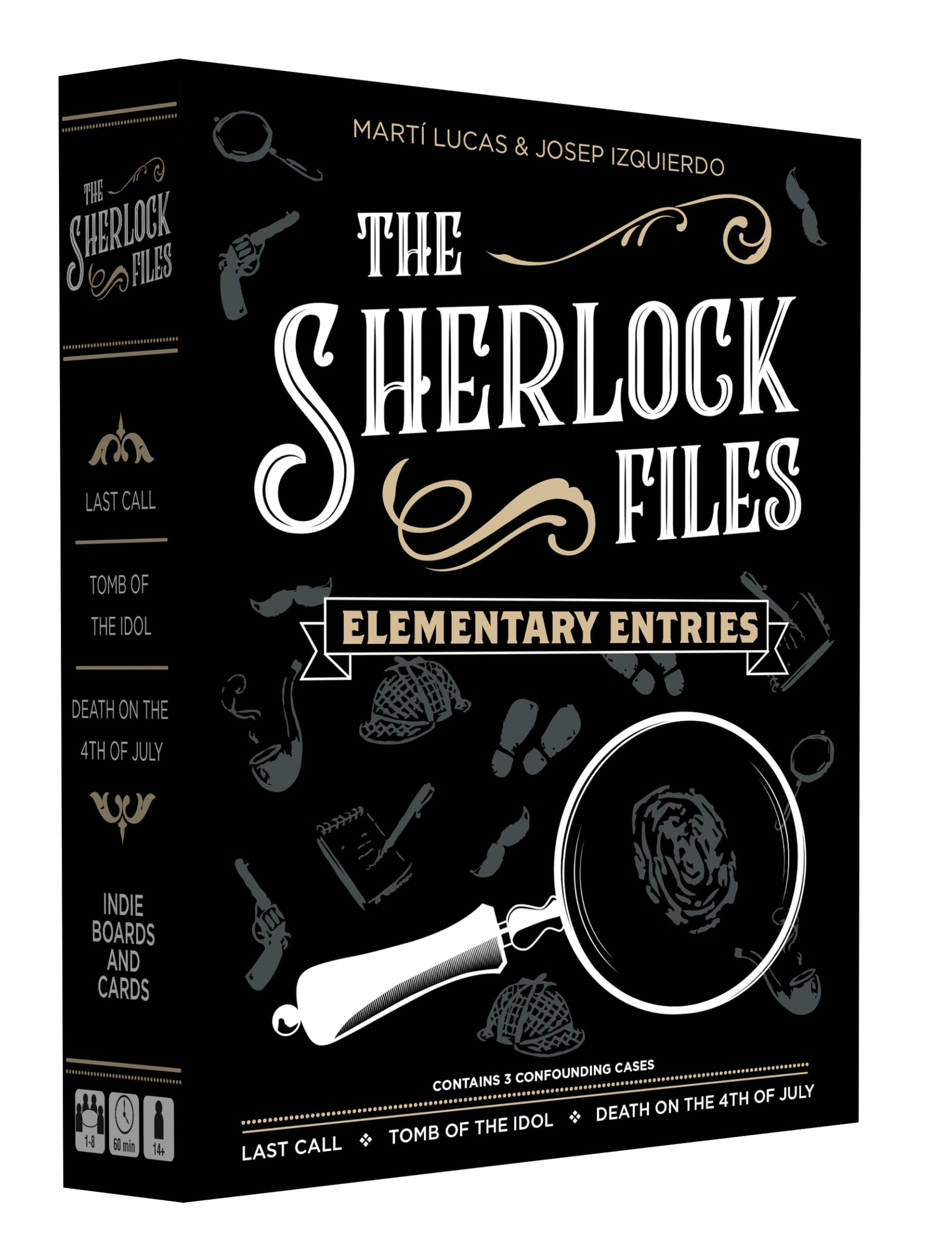 Sherlock Files: Elementary Entries - Modern Cooperative Detective Board Game for 1-8 Players Ages 14+ | Solve Mysteries with Friends & Family | Perfect for Game Nights & Party Entertainment