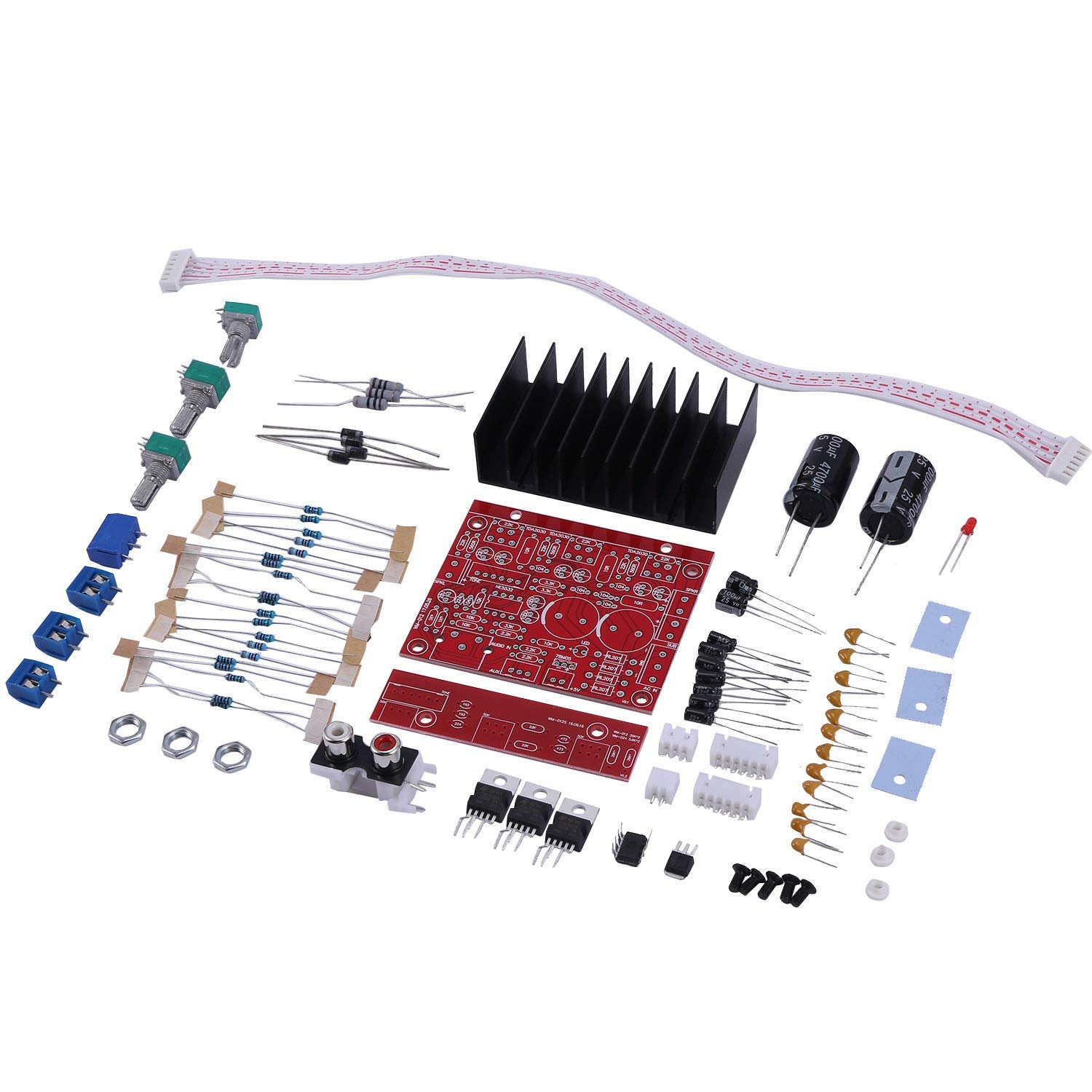 Ronlok TDA2030A 2.1 Channel Super Bass Subwoofer Amplifier Board - 50W+100W Audio Power Amp Module for Home Theater, Car Audio & DIY Speaker Projects