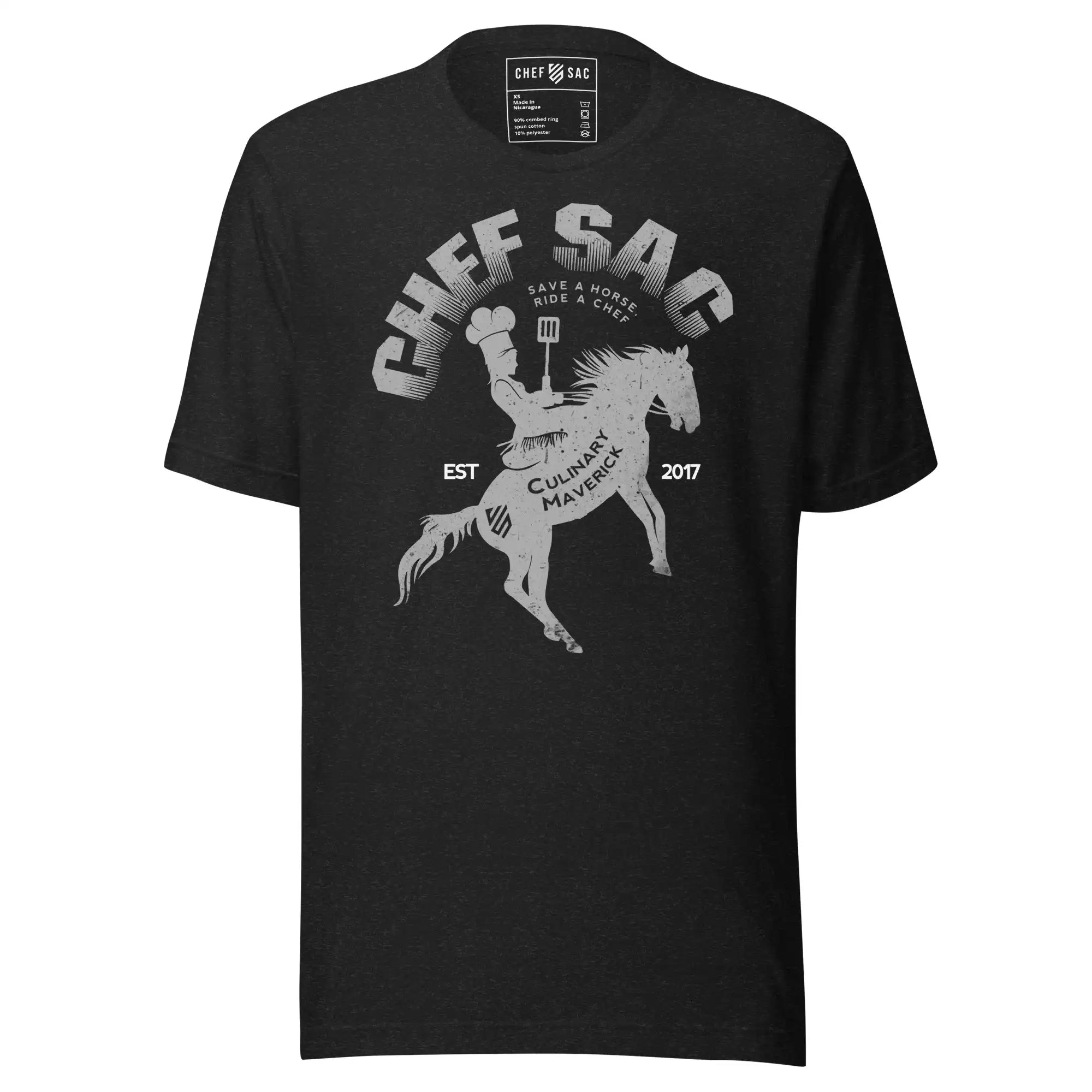 Funny Save a Horse Ride a Chef T-Shirt - Humorous Graphic Tee for Cooking Enthusiasts & Food Lovers - Perfect for Kitchen, BBQ Parties & Chef Appreciation Gifts