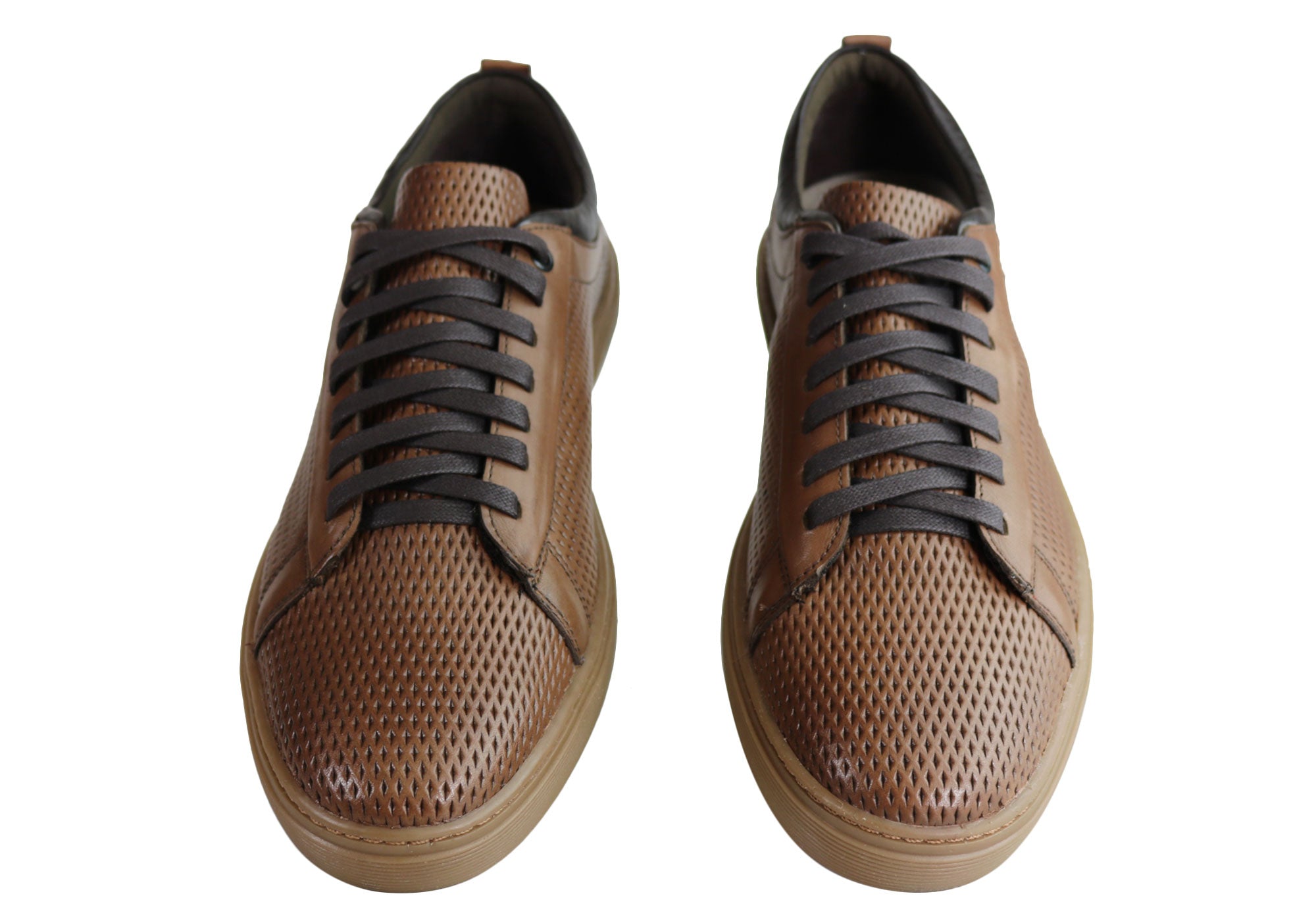 Ferricelli Finch Men's Genuine Leather Lace-Up Casual Shoes - Handcrafted in Brazil - Perfect for Office, Dating & Everyday Wear