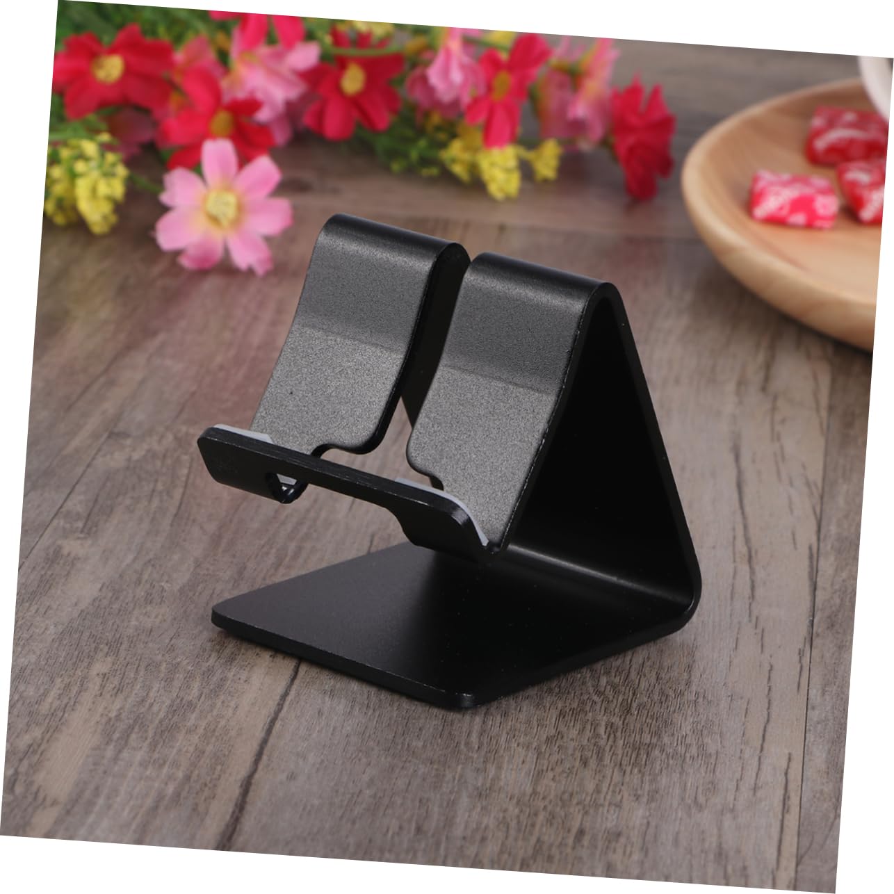 Housoutil 3-Pack Aluminum Phone Stand for Desk - Universal Tablet & Smartphone Holder with Non-Slip Pads - Perfect for Office, Home, and Travel Use
