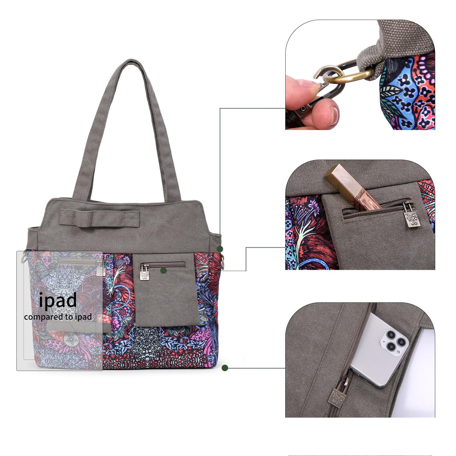 Black Butterfly Boho Large Capacity Canvas Crossbody Sling Backpack - Personalized Printing Women's Tote Handbag for Travel, Shopping & Everyday Use