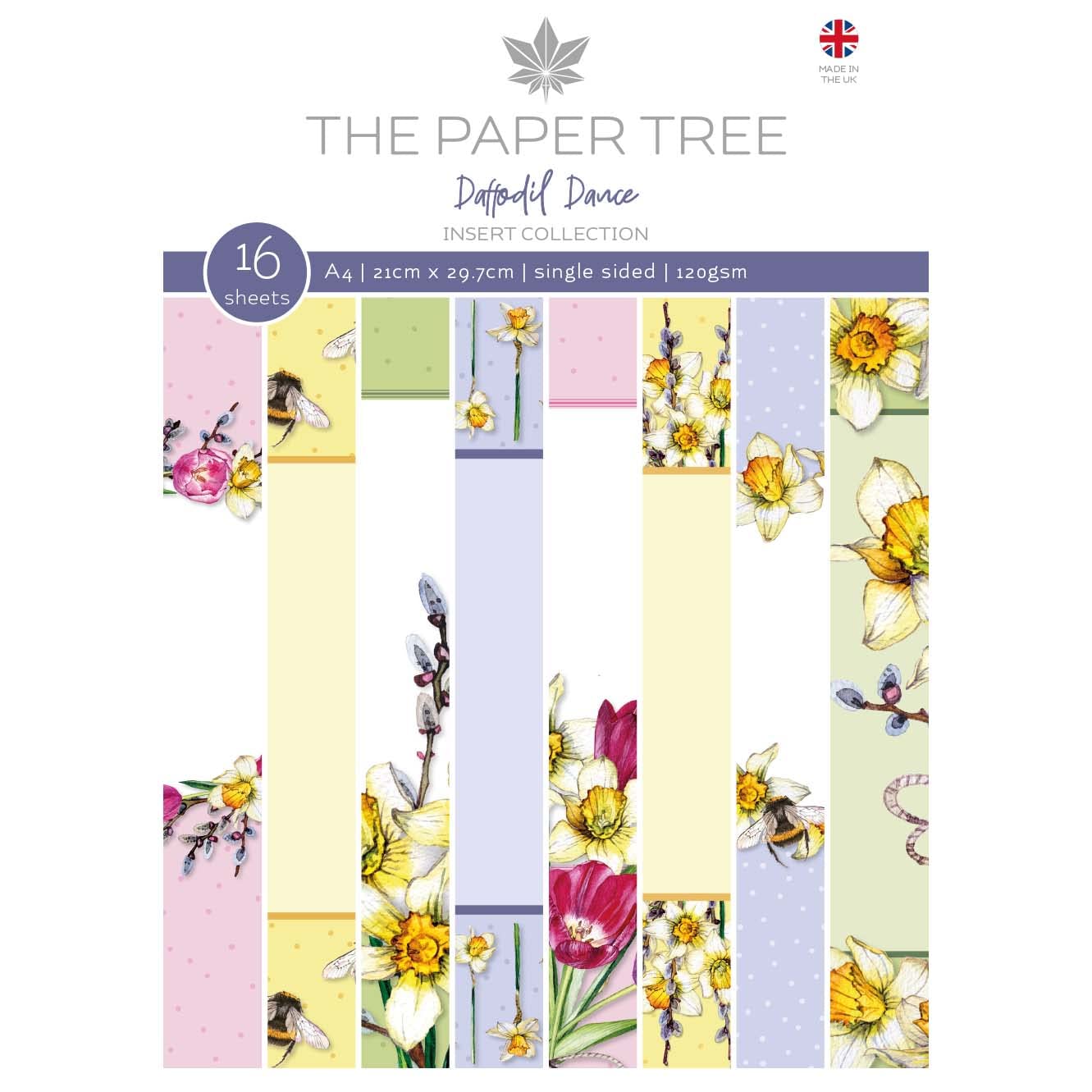 The Paper Tree - Daffodil Dance - Premium Floral Greeting Card Insert Collection for Weddings, Birthdays & Special Occasions
