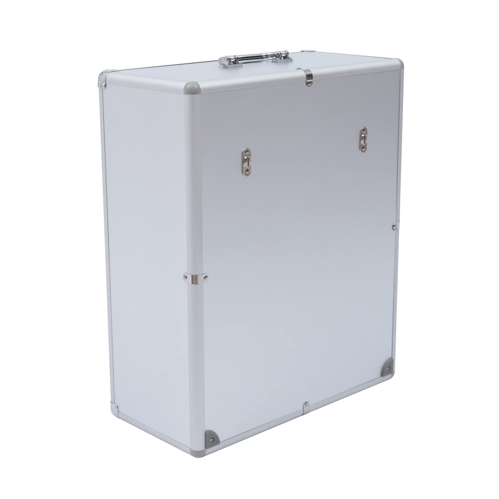 Aluminum Alloy 48-Slot Lockable Wall Mount Phone Storage Cabinet for Classroom & Office - Secure Cell Phone Organizer with Key Lock for Students & Employees