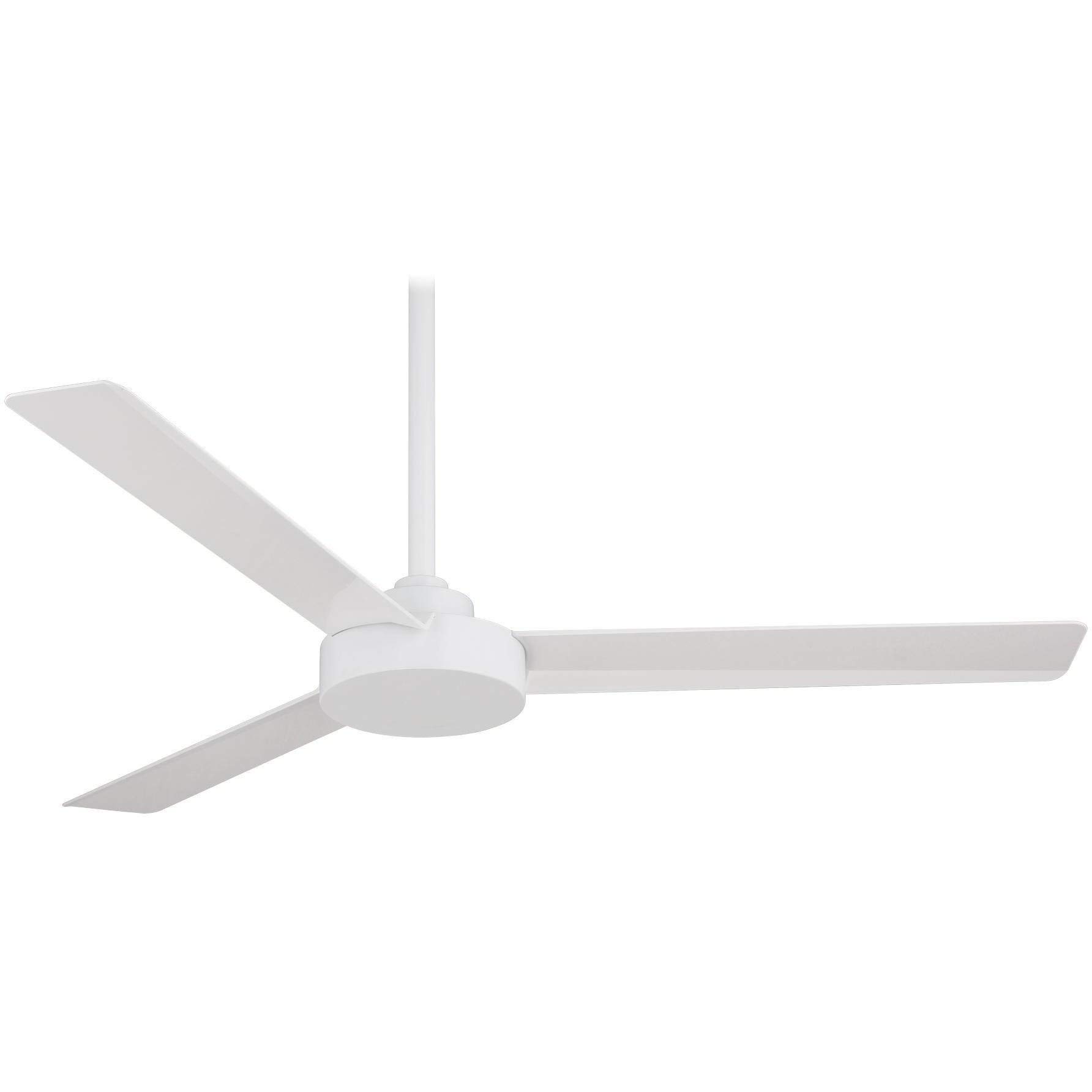 Minka Aire Roto 52 Inch White Indoor Ceiling Fan with Wall Control - Perfect for Living Room, Bedroom & Home Office Cooling