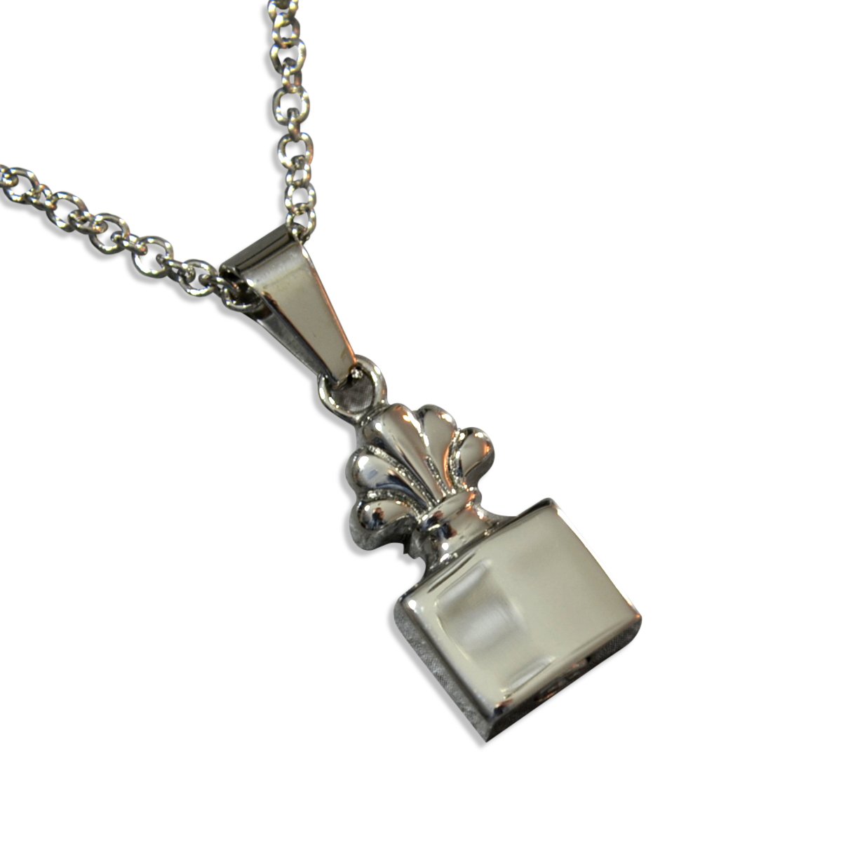 Elegant Silver Perfume Bottle Necklace - Memorial Cremation Urn Jewelry, Keepsake Locket & Poison Vial Pendant - Perfect for Ashes Storage, Sentimental Gifts & Gothic Fashion Accessories