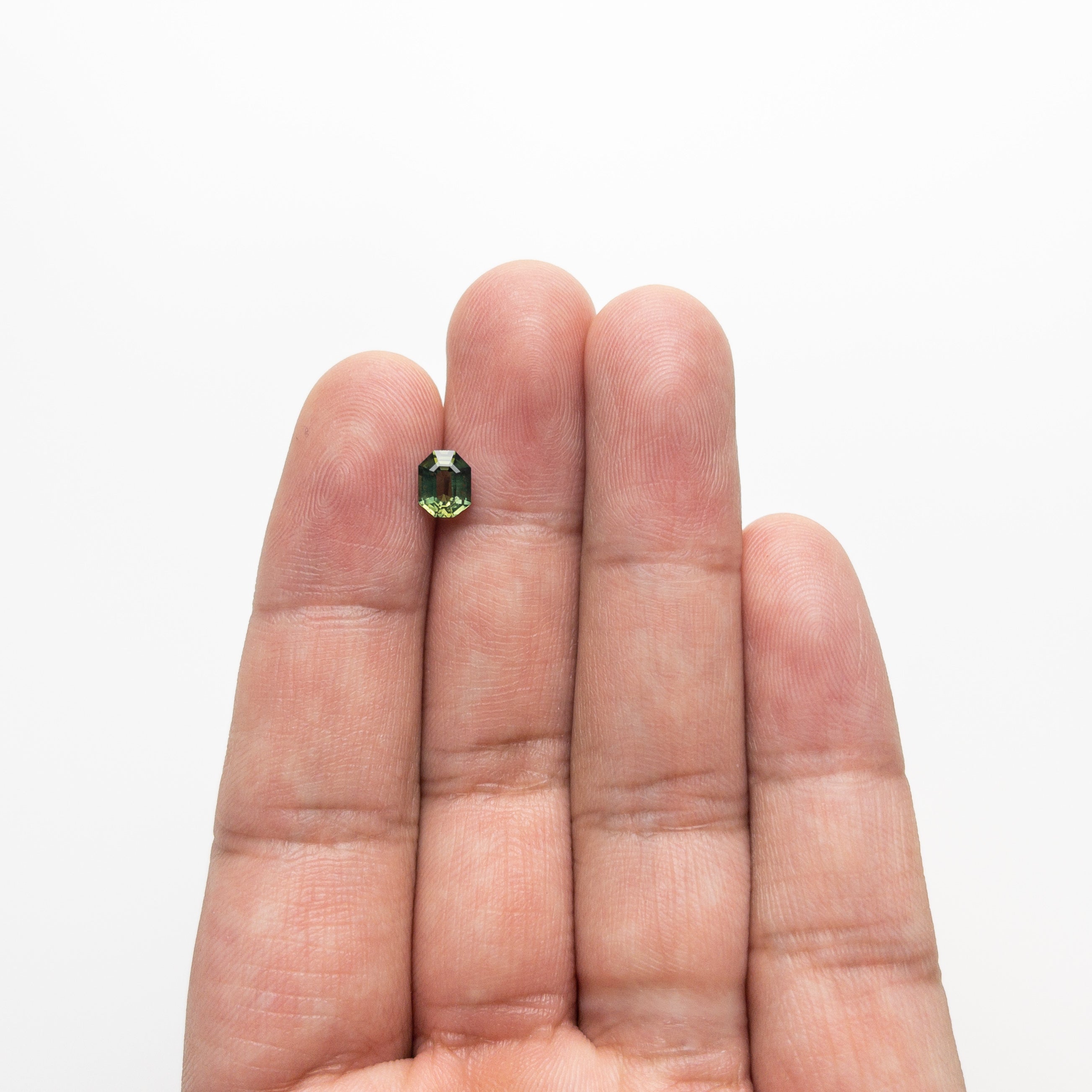 0.91ct Natural Blue Sapphire Gemstone - 6.31x4.99x3.07mm Step Cut Rectangle with Cut Corners (22271-01) - Perfect for Engagement Rings & Fine Jewelry Making