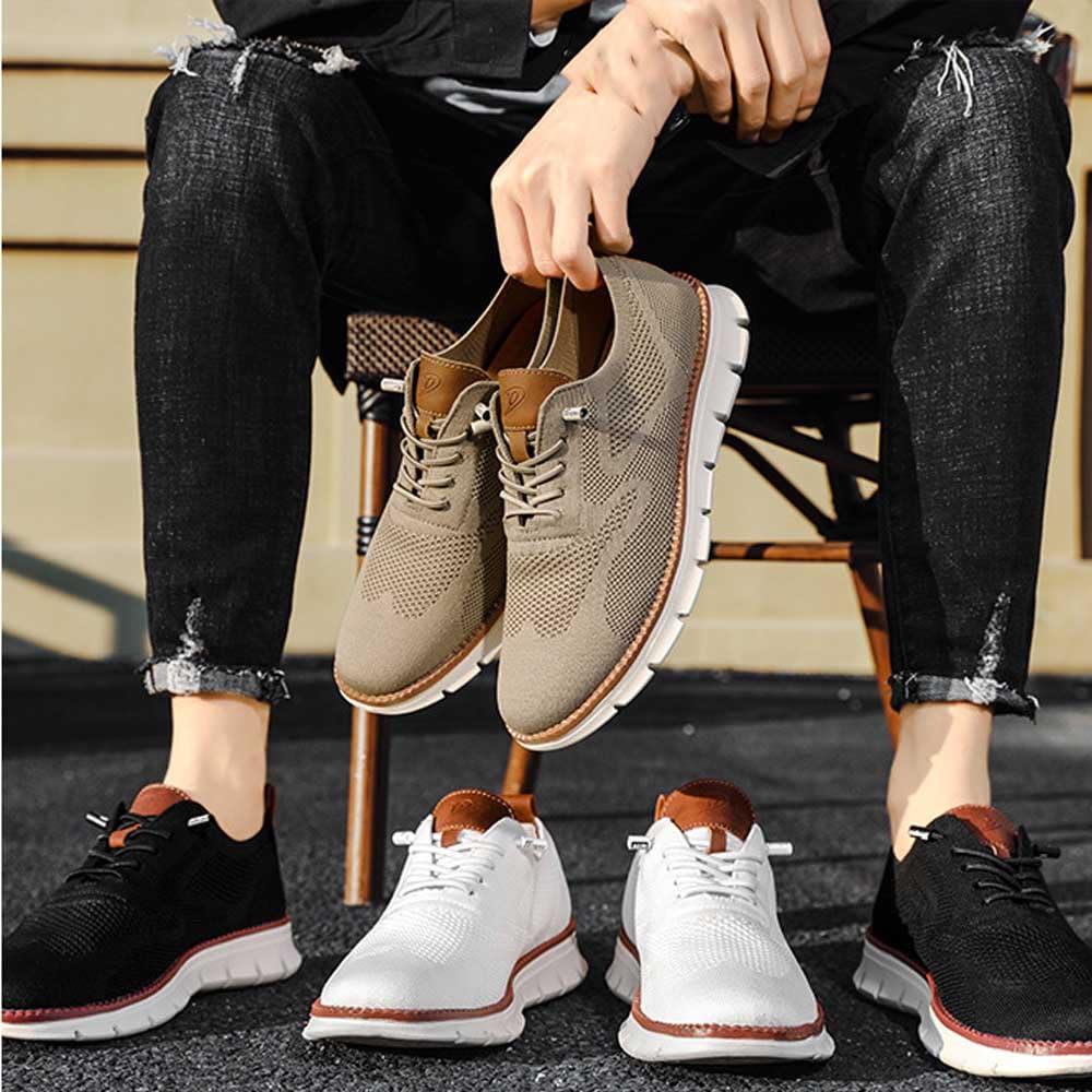 Breeze Shoes for Men - Lightweight Breathable Walking & Running Sneakers - Perfect for Urban Commuting, Gym Workouts and Casual Wear