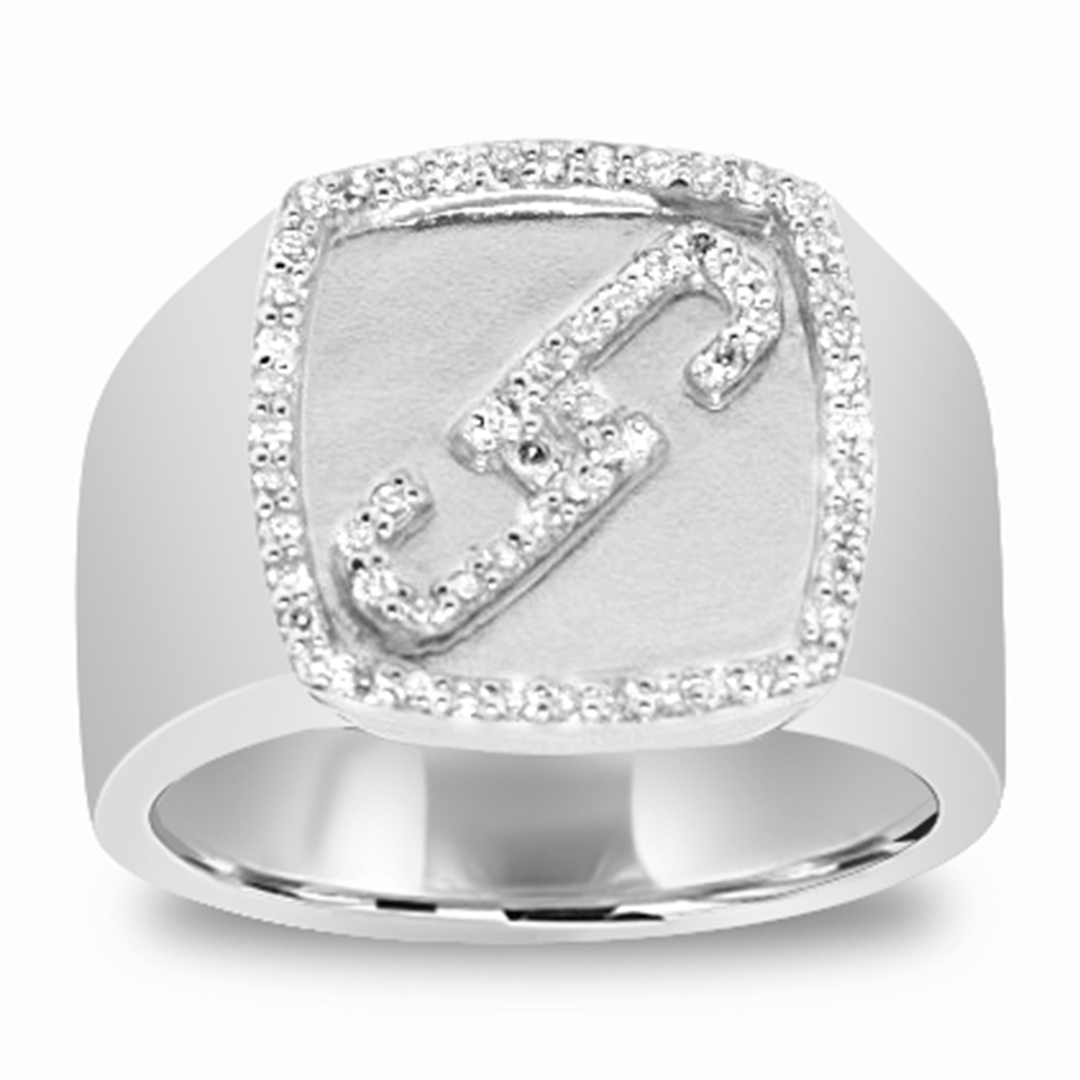 10K White Gold 0.25 Carat Men's Wedding Band Ring - Perfect for Engagement, Anniversary & Everyday Wear