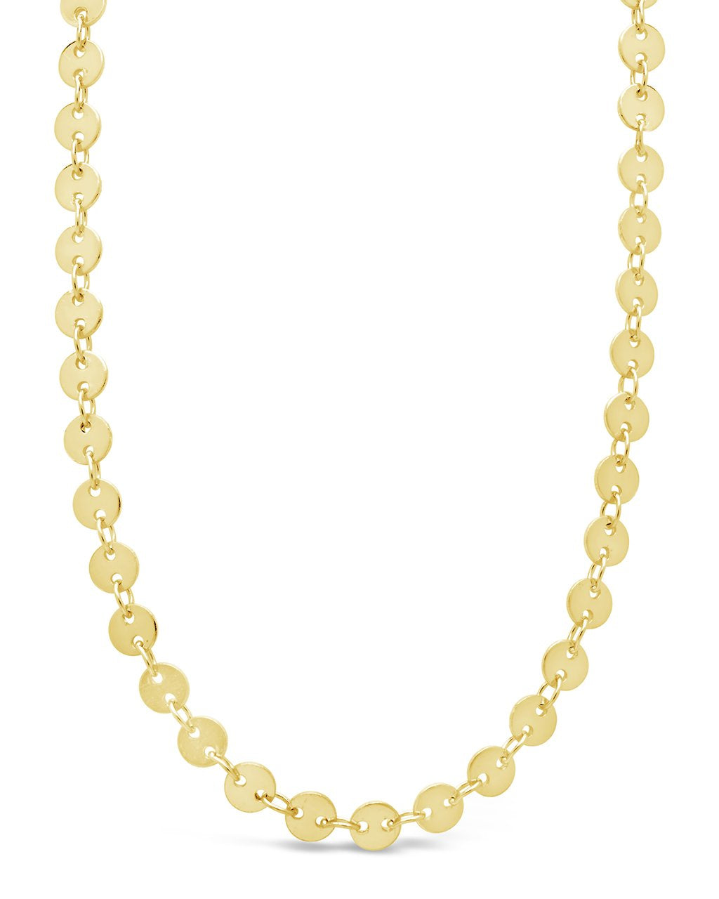 Mini Round Disk Chain Necklace - Dainty Gold & Silver Pendant Necklace for Women, Layering Jewelry Gift for Her - Perfect for Everyday Wear, Date Nights & Special Occasions