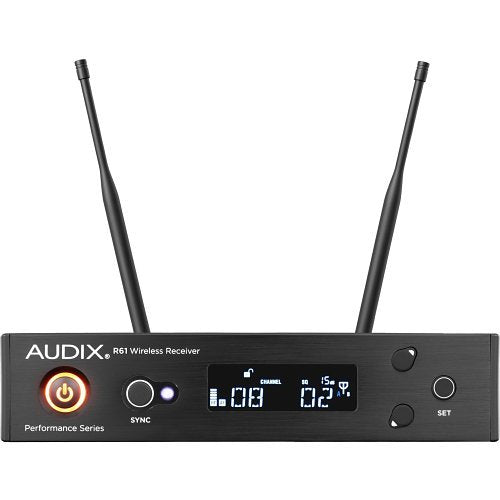 Audix AP61L10 Wireless Microphone System - 522-586MHz UHF with R61 Receiver, B60 Bodypack Transmitter & ADX10 Lavalier Mic - Perfect for Live Performances, Presentations, and Broadcasting