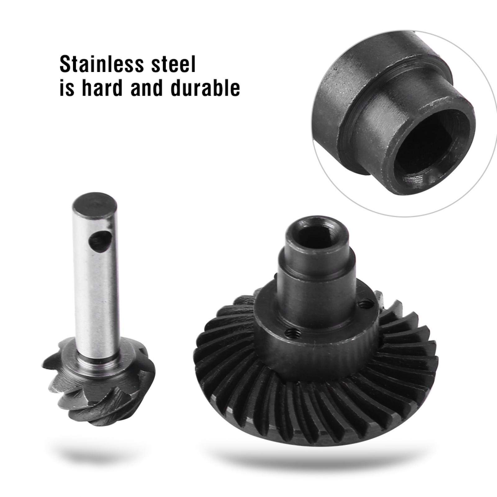 Stainless Steel RC Bevel Gear Set 8T 30T - High Precision Bevel Gears for RC Cars, Toy Vehicles & DIY Robotics Projects - Perfect for Upgrades, Repairs and Custom RC Builds