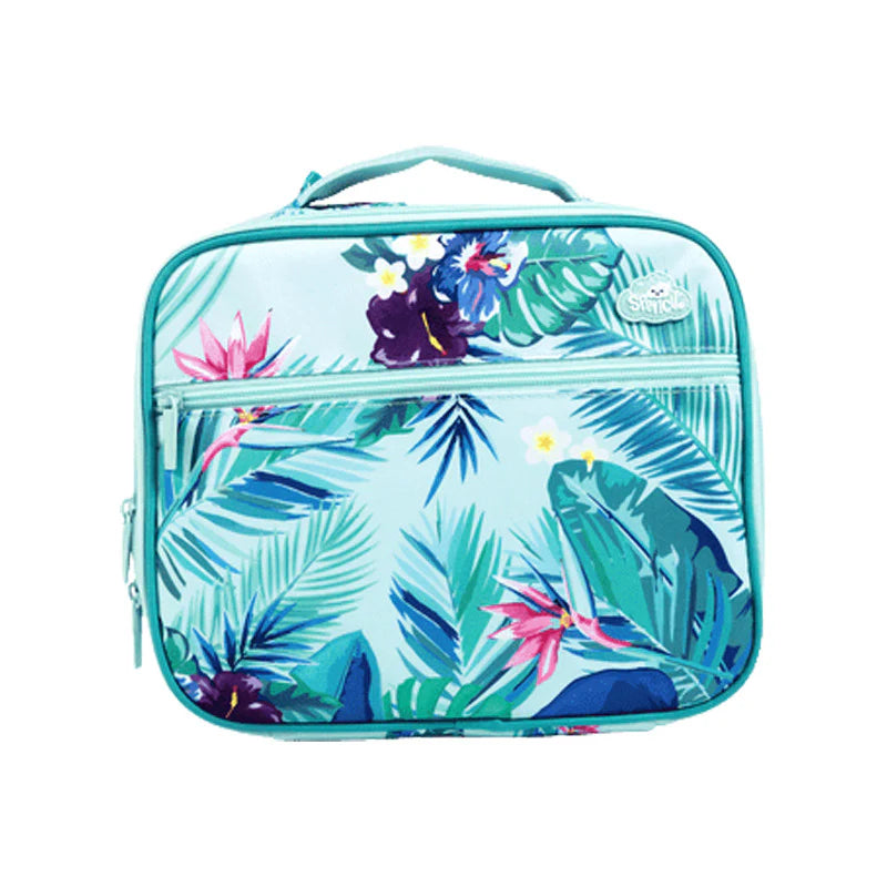 Spencil Insulated Lunch Bag with Freezer Pack - Leakproof Cooler for Work, School & Picnic | Beach Blooms Design | Perfect for Office, Beach & Outdoor Activities