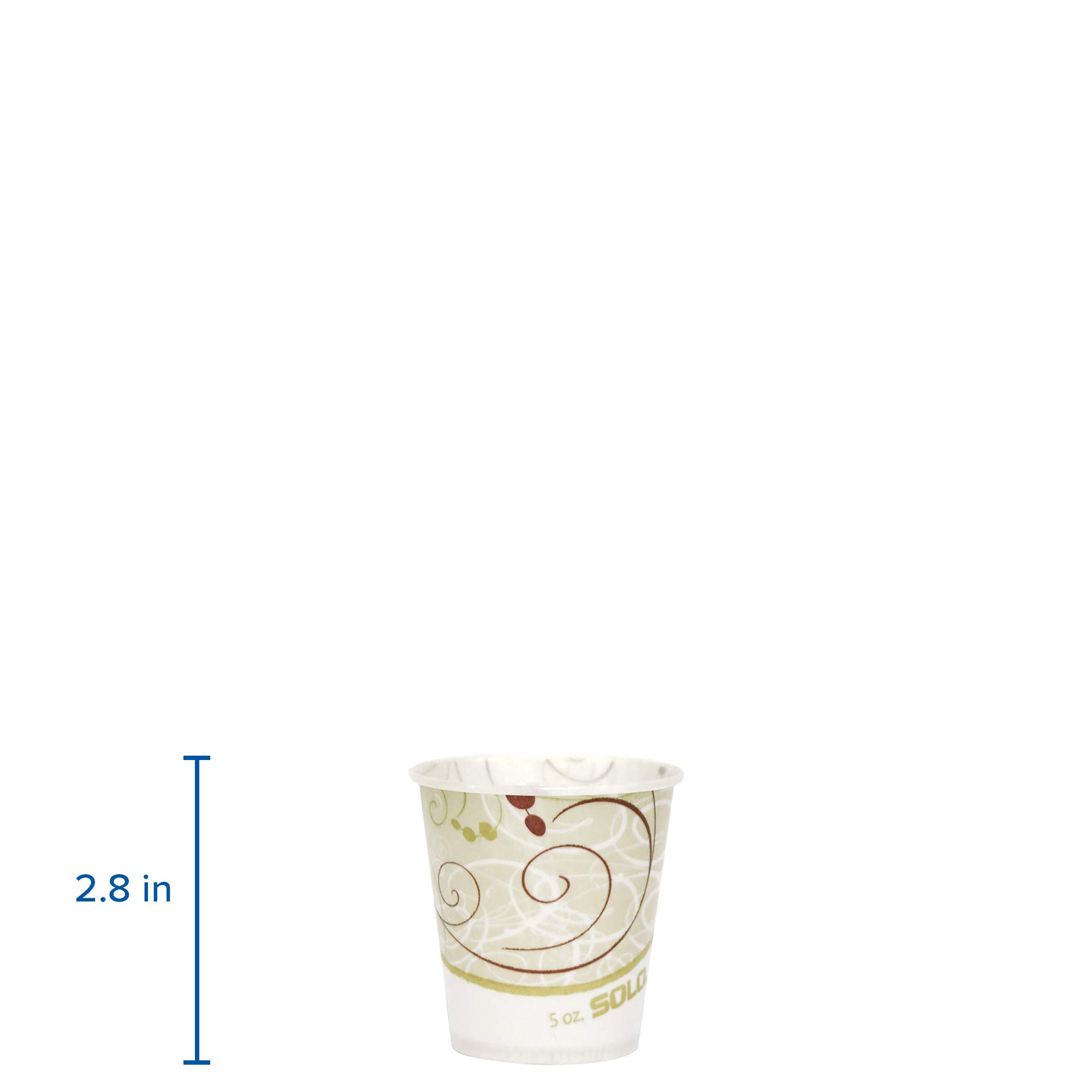 SOLO Waxed Paper Water Cups 5 oz (3000 Count) - Disposable Cups for Parties, Events, and Office Use - BPA-Free, Eco-Friendly Drinkware