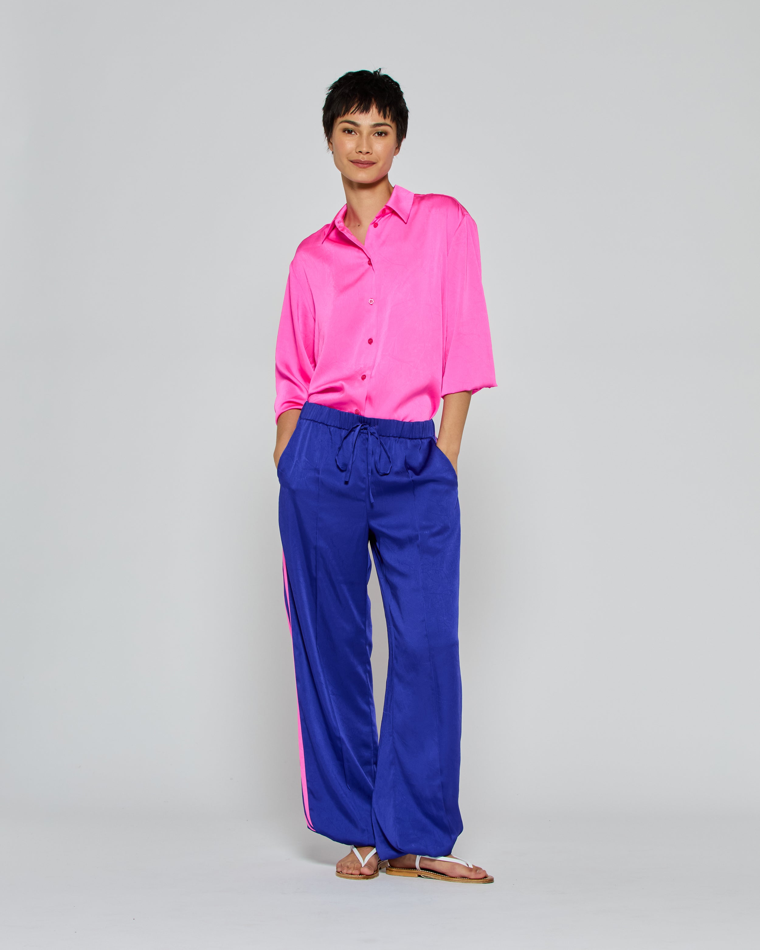 Serena Jogger '25 - Women's Athletic Joggers in Violet Blue | Comfortable Running Pants for Yoga, Gym & Lounge Wear