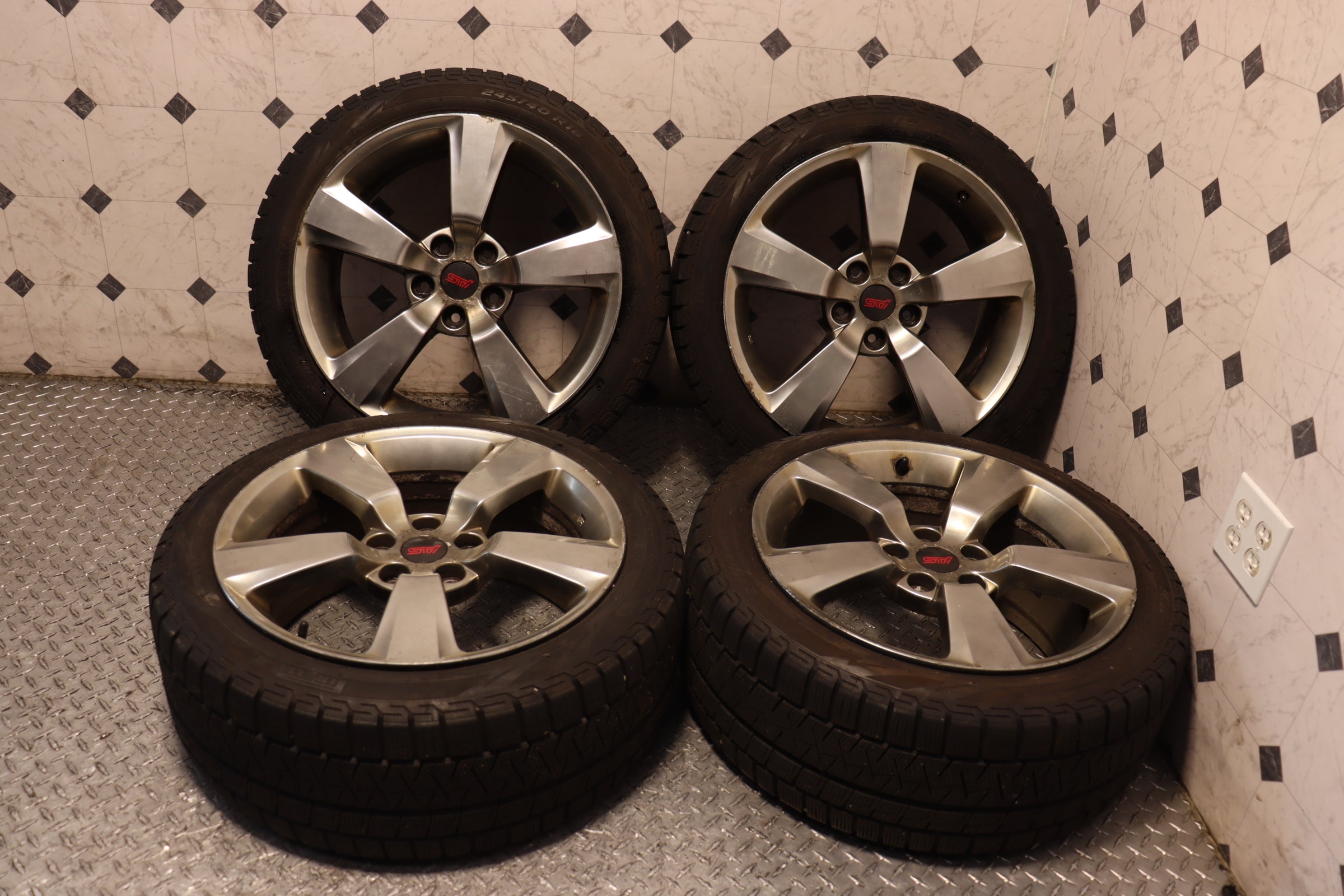 2008-2014 Subaru Impreza WRX STI GRB OEM Stock Wheels - Set of 4 | Perfect for Replacement & Performance Upgrades