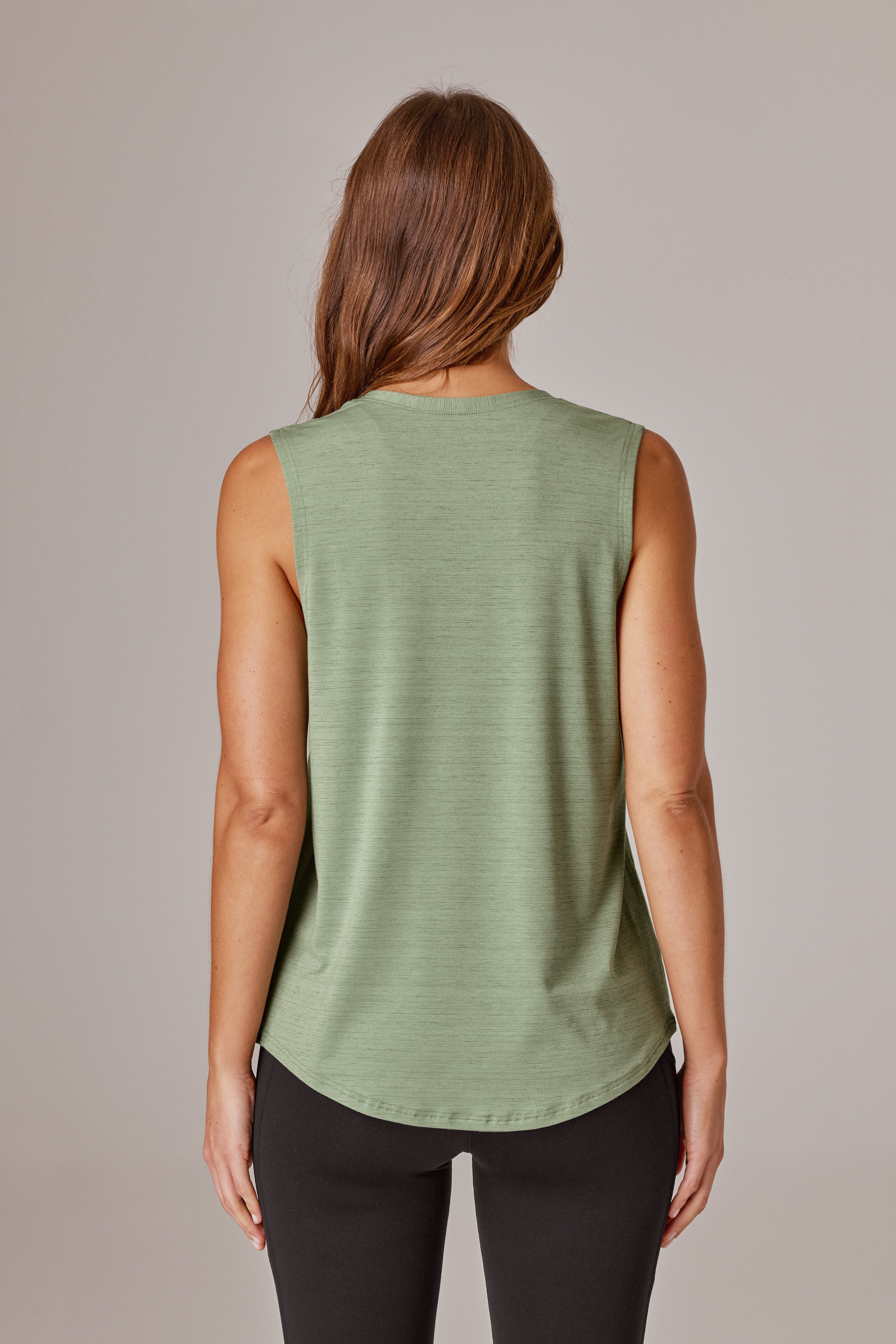 Dial It Up Workout Tank Top for Women - Soft Breathable Gym Shirt for Yoga, Running & Fitness - Trendy Palm Print Activewear
