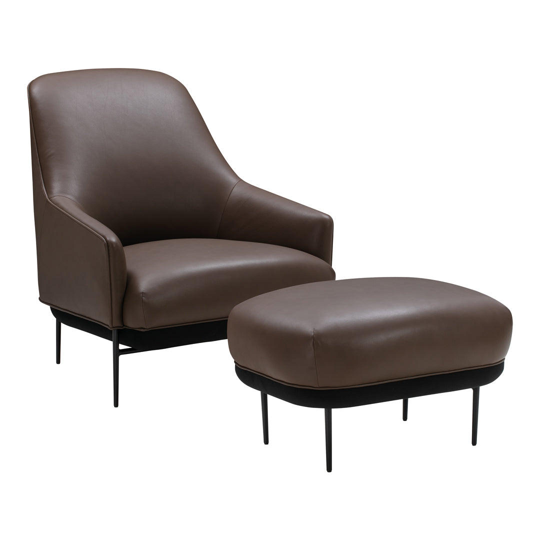 Comfortable Chill Lounge Chair for Relaxing - Modern Outdoor/Indoor Recliner for Patio, Living Room & Backyard - Soft Cushioned & Durable Design