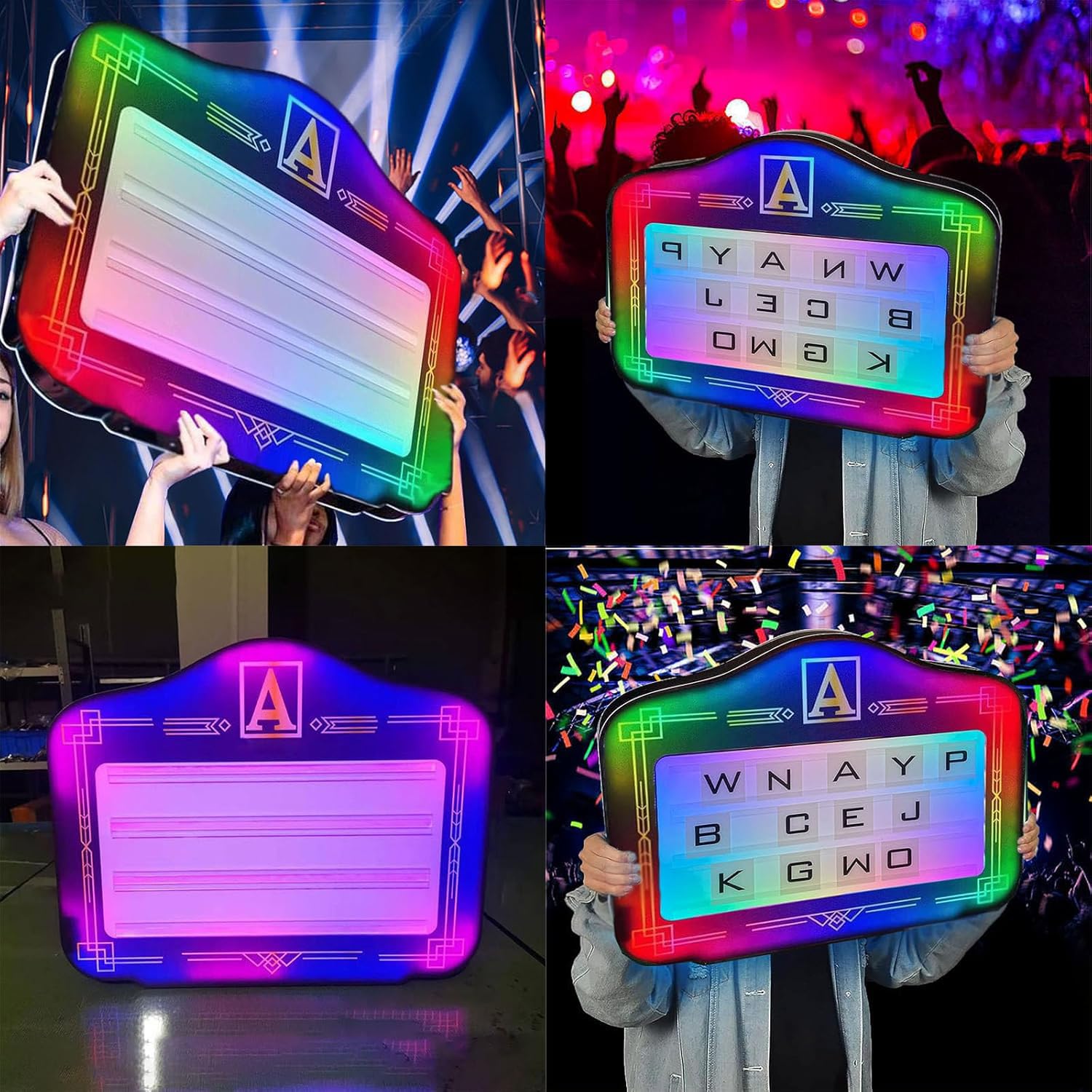 Night Club Bottle Presenter & Bottle Service Sign - Cinema Light Box LED Letters/Numbers for Home Decor, Weddings, Birthday Parties | Perfect for VIP Tables, Events, and Bar Displays
