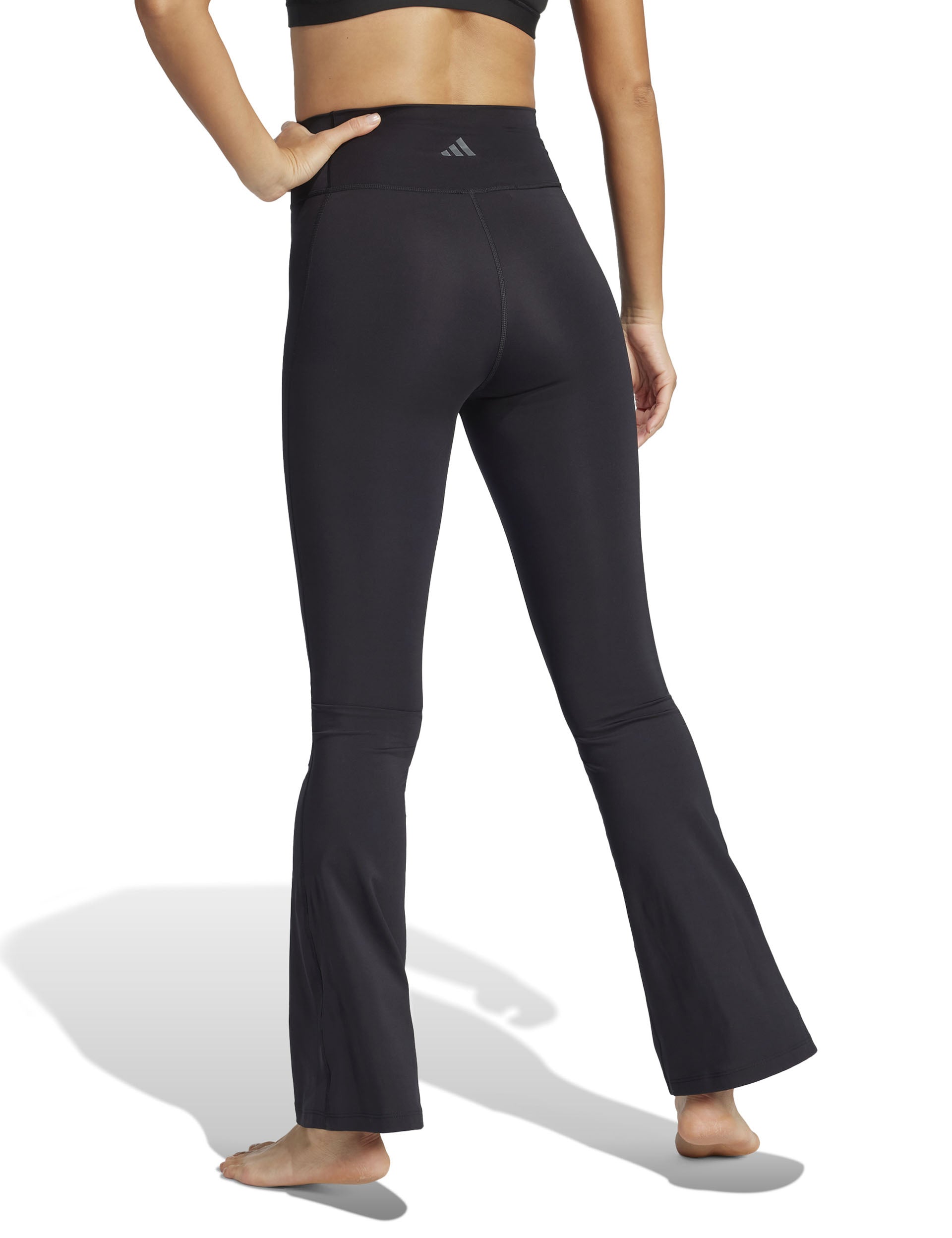 All Me Essentials Flare Leggings for Women - High Waisted Yoga Pants with Pockets, Stretchy & Comfortable - Perfect for Yoga, Workouts, Lounge & Everyday Wear (Black)