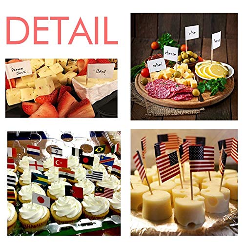 Toothpick Flags Marker Topper Party Decoration - Premium Millionaire Theme for Weddings, Birthdays, and Cocktail Events