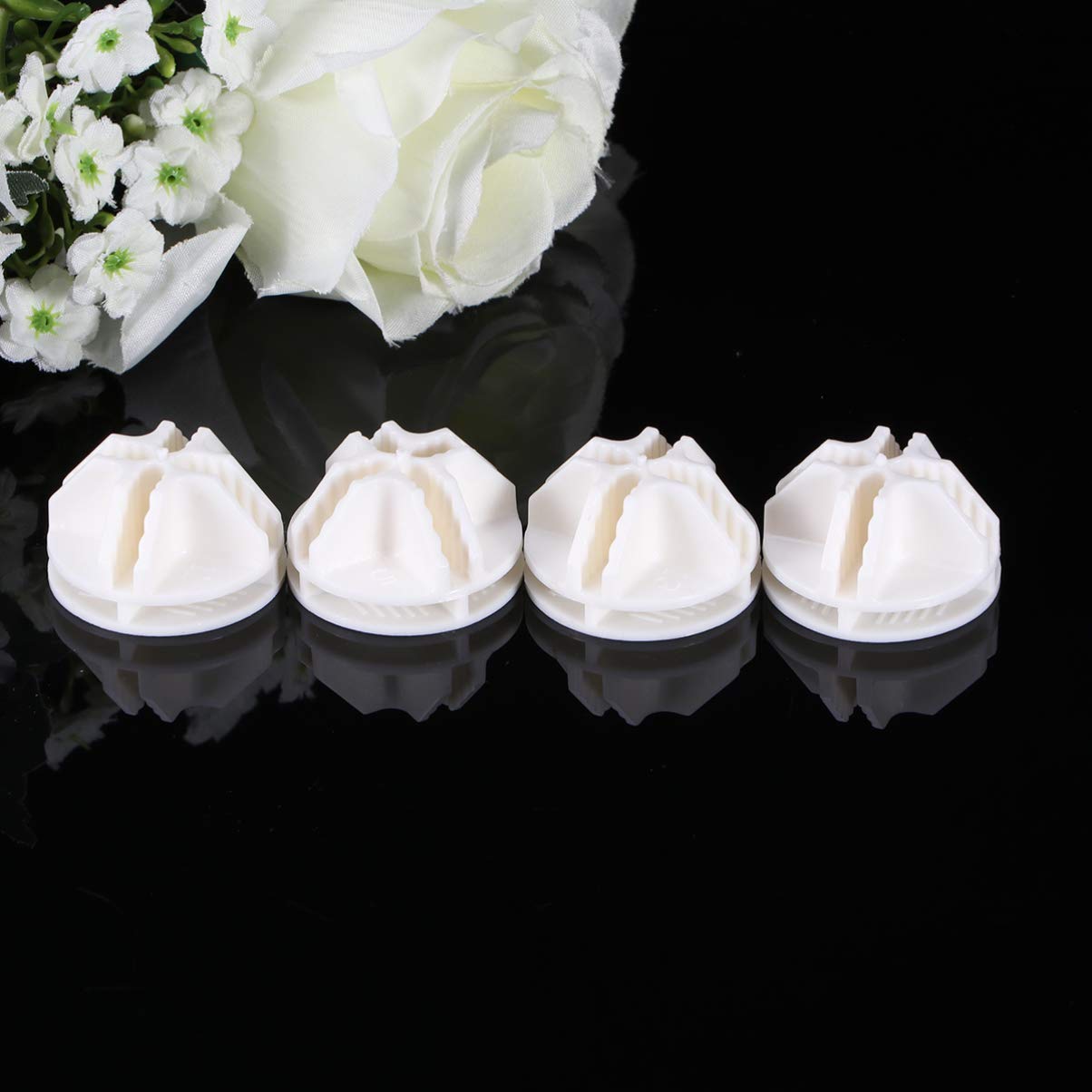 DOITOOL 20-Pack White Plastic Wire Cube Connectors for Modular Storage Shelves, Closet Organizers, DIY Grid Systems | Perfect for Home, Office, Garage & Craft Room Organization