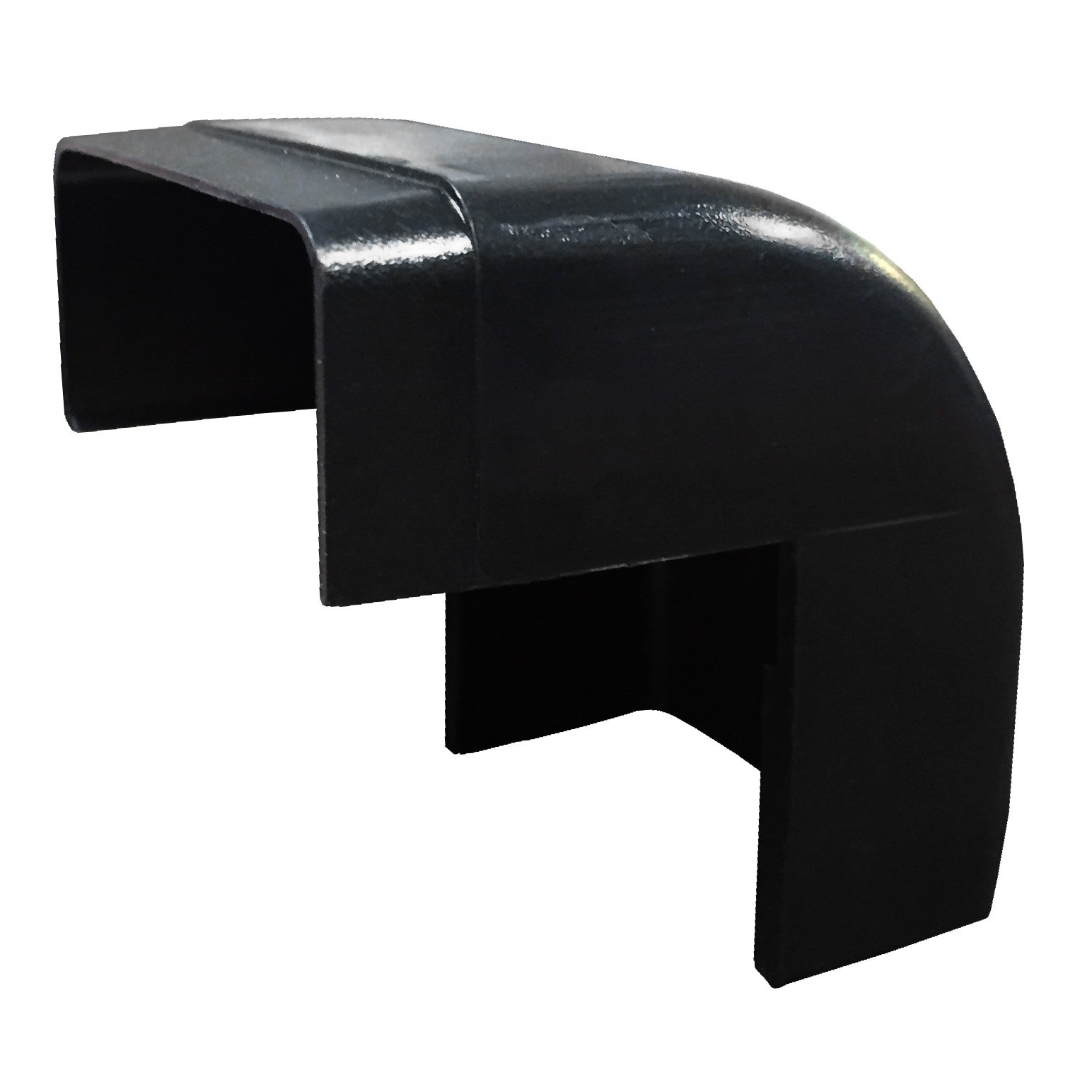 Electriduct 500 Series Raceway Outside Corner Accessory - Black Cable Management for Home & Office Wire Organization