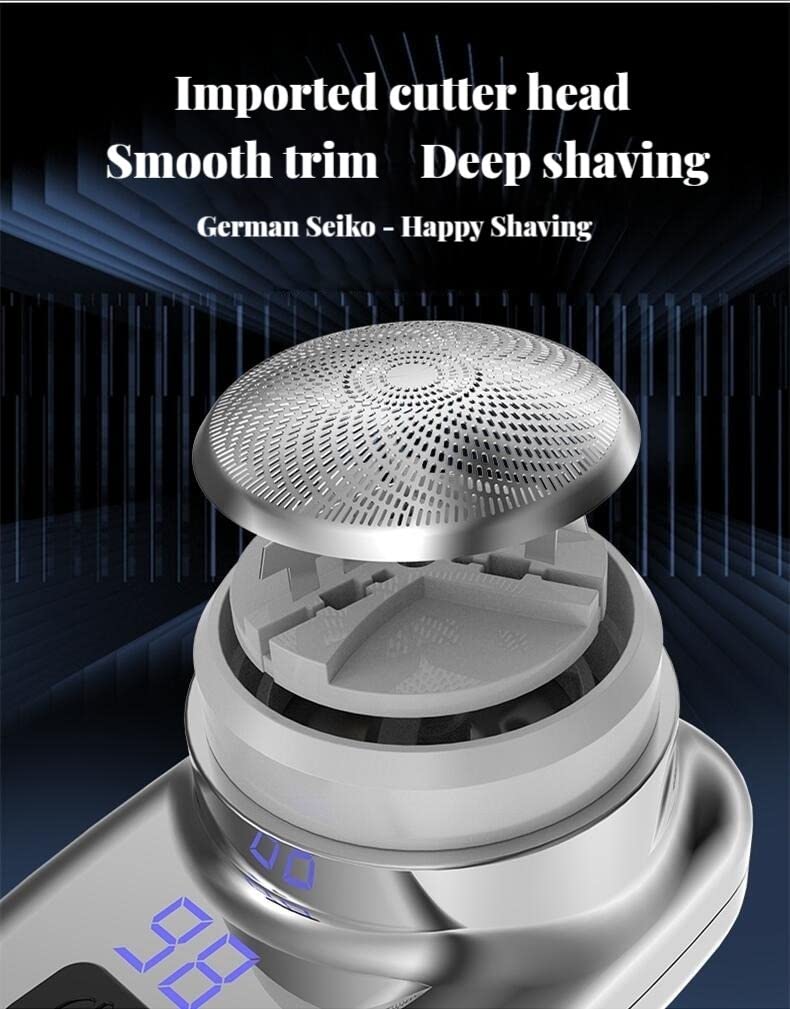 Best Portable Electric Shaver for Men - USB Rechargeable Wet/Dry Mini Shaver - Compact Travel & Car Shaving Kit - Perfect for Business Trips, Gym Bags & Quick Touch-Ups