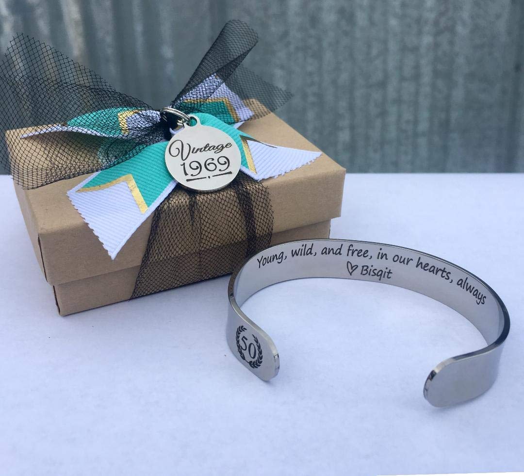 Best Friendship Bracelet for Women - Meaningful Birthday Gift for Her, 40th & 50th Birthday, Cuff Bracelet for Best Friend - Perfect for Anniversaries, Graduation, and Special Occasions