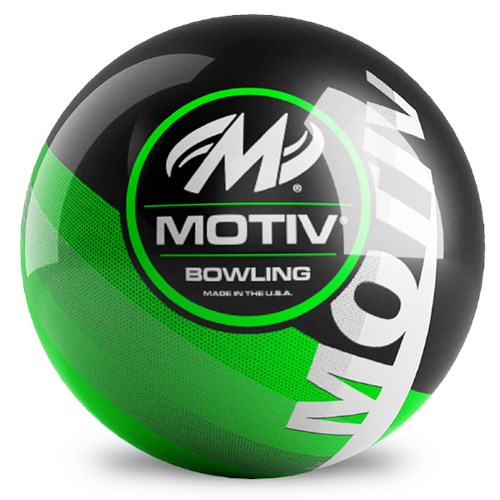 Motiv Velocity Black Lime Spare Bowling Ball | High Performance Reactive Resin | Perfect for Strikes & Spares in League & Tournament Play