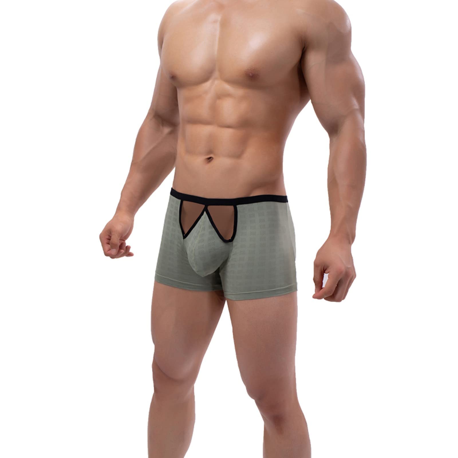 Sexy Men's Cotton Boxer Briefs - Breathable & Comfortable Underwear for Everyday Wear, Workout & Sleep
